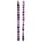6 Pack: Purple Large Hole Amethyst Round Beads, 8mm by Bead Landing™